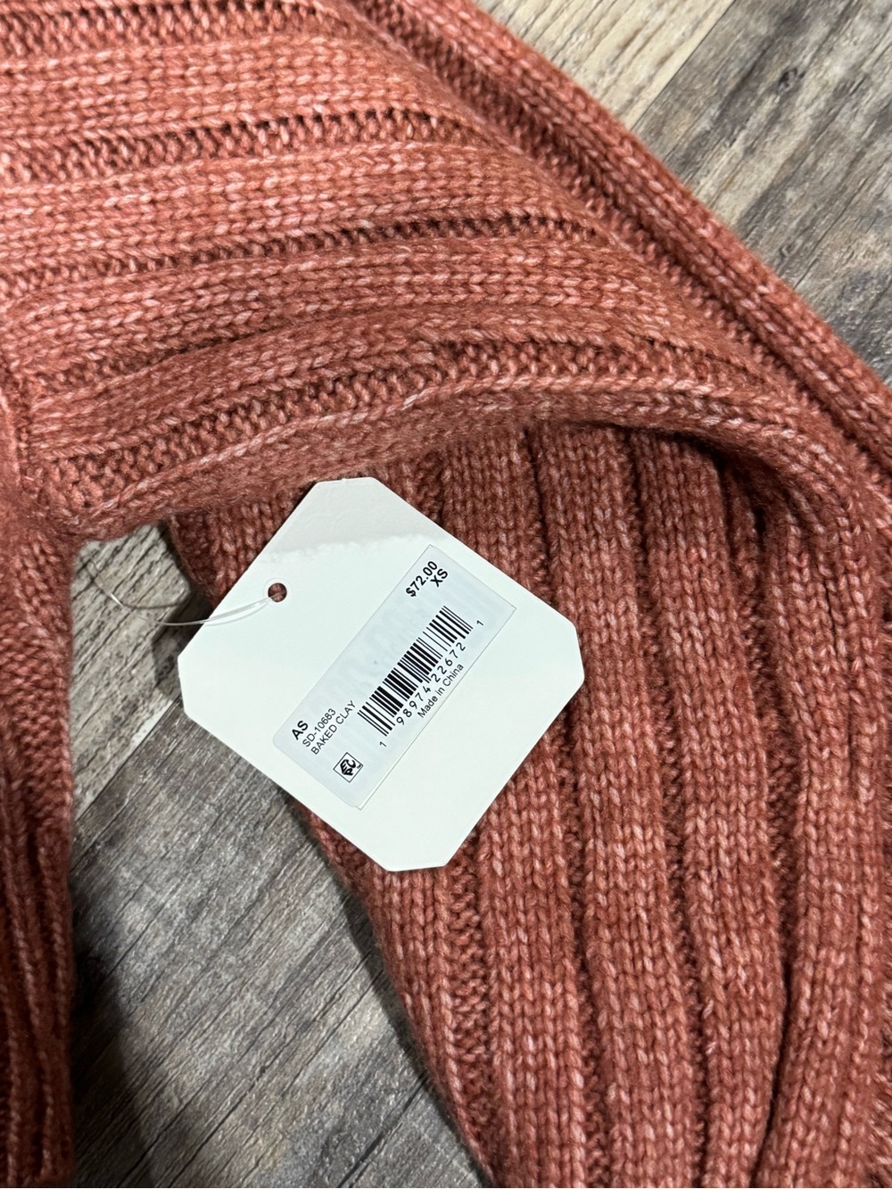 Altar'd State Rust Cropped Ribbed Sweater - Picture 2 of 6